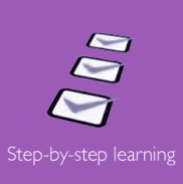 stepped learning button